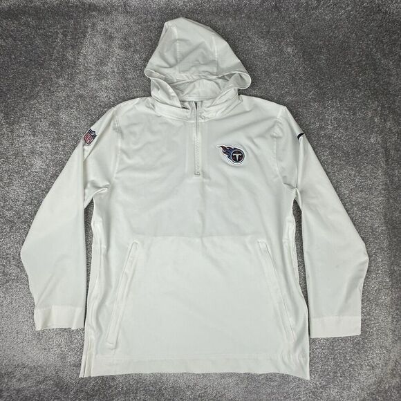 Nike Tennessee Titans On Field Lightweight Hoodie Mens Large White Team Issued - Picture 1 of 9